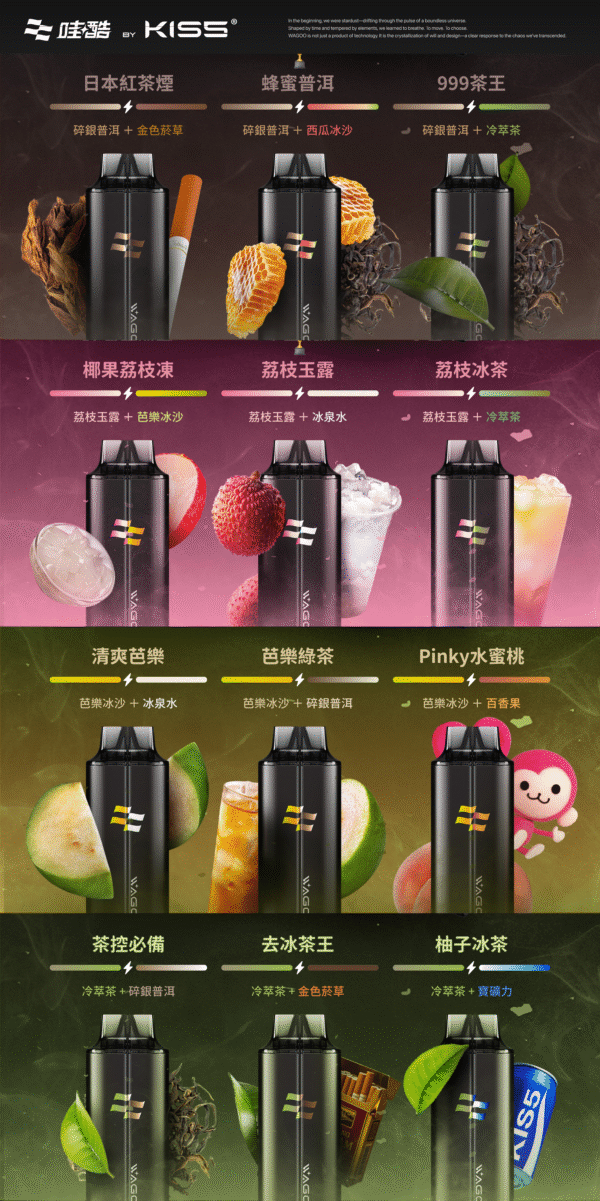 新品上市【WAGOO❣️哇酷拋棄式6500口❣️】by KIS5 的高端品牌 【滿10送1】